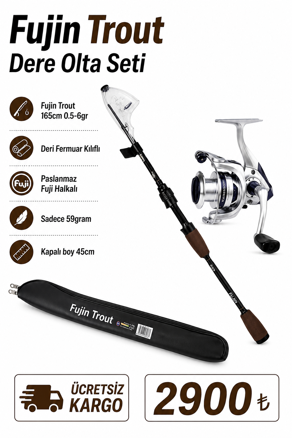 Fujin Trout Lrf Dere Olta Seti