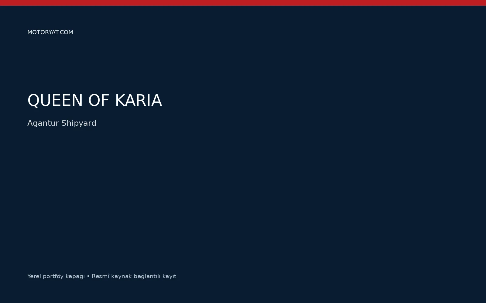 Agantur Shipyard · Özkalay Yachts QUEEN OF KARIA