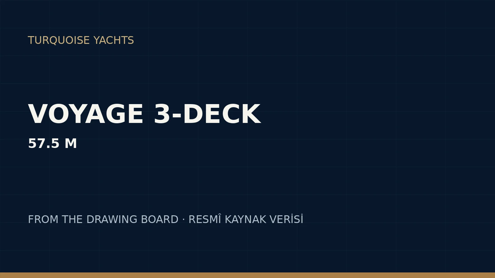 Turquoise Yachts VOYAGE 3-Deck 58m