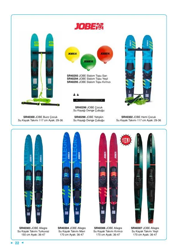 Jobe Slalom Topu Kırmızı