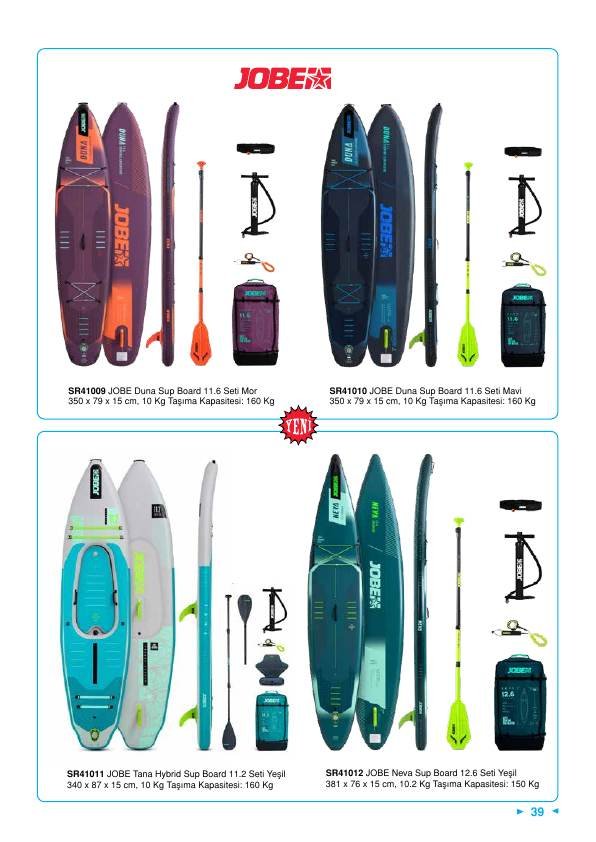 JOBE DUNA SUP BOARD SETİ 11.6 MOR 350X79X15 CM