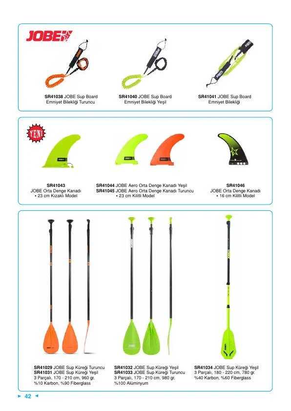 Jobe Sup Orta Denge Kanadı 23 CM Yeşil