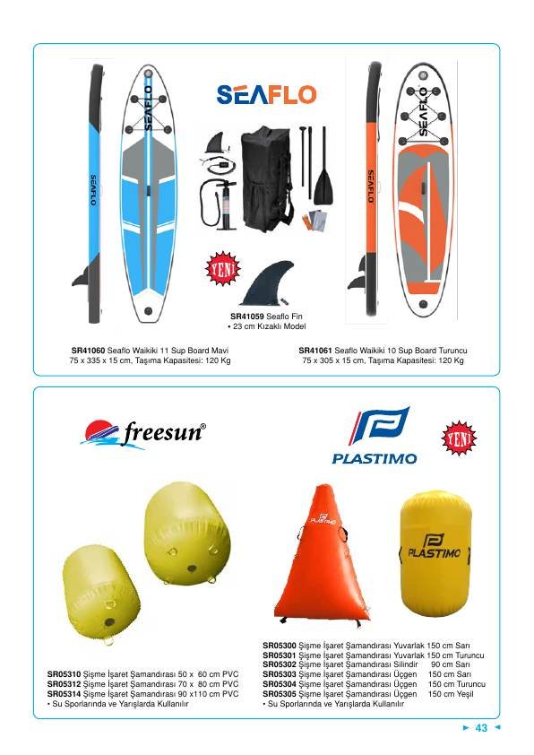 SEAFLO SUP BOARD 305X75X15 CM TURUNCU WAIKIKI10