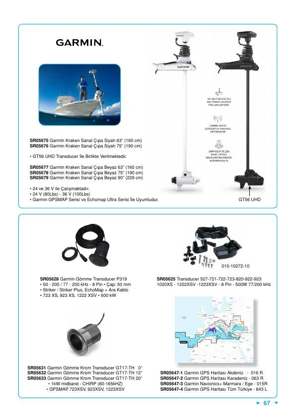 GARMIN TRANSDUCER 527XS/721XS/820XS/1020XS