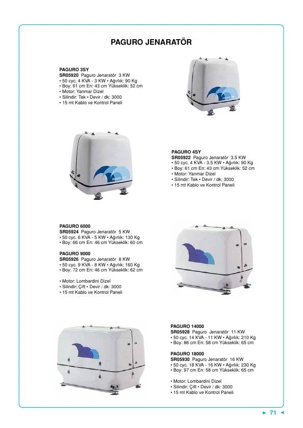 PAGURA JENERATÖR 3 KW