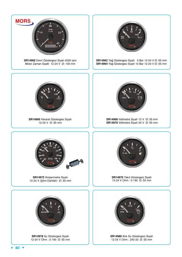 AMPERMETRE 12-24 V SİYAH + ŞÖNT DAHİL