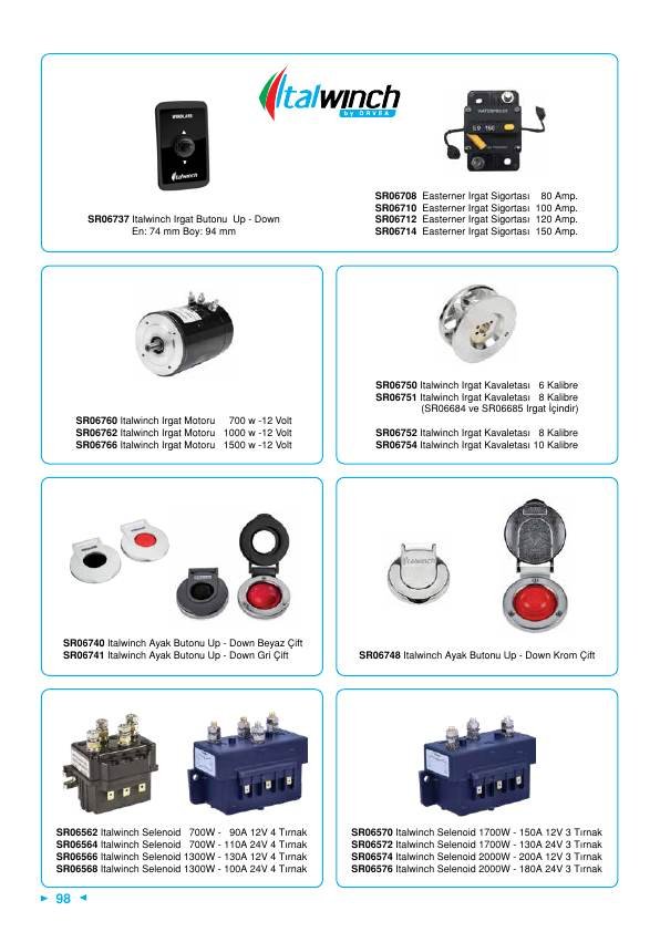 ITALWINCH SELENOİD 1300 W-12 V 4 TIRNAK