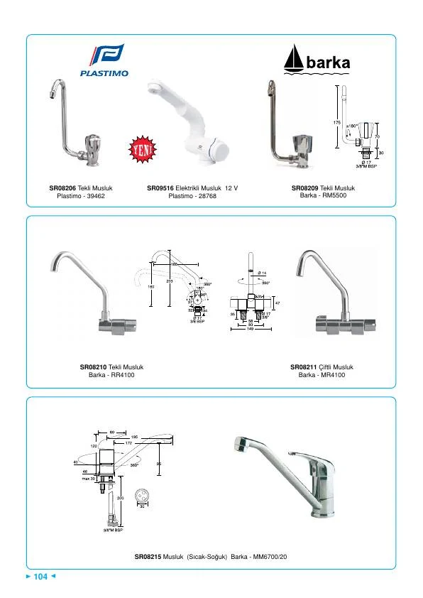 TEKLİ MUSLUK PLASTIMO