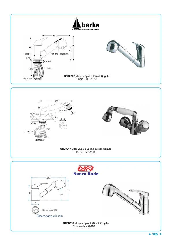 MUSLUK SPİRALLİ SICAK-SOĞUK BARKA-MD61351