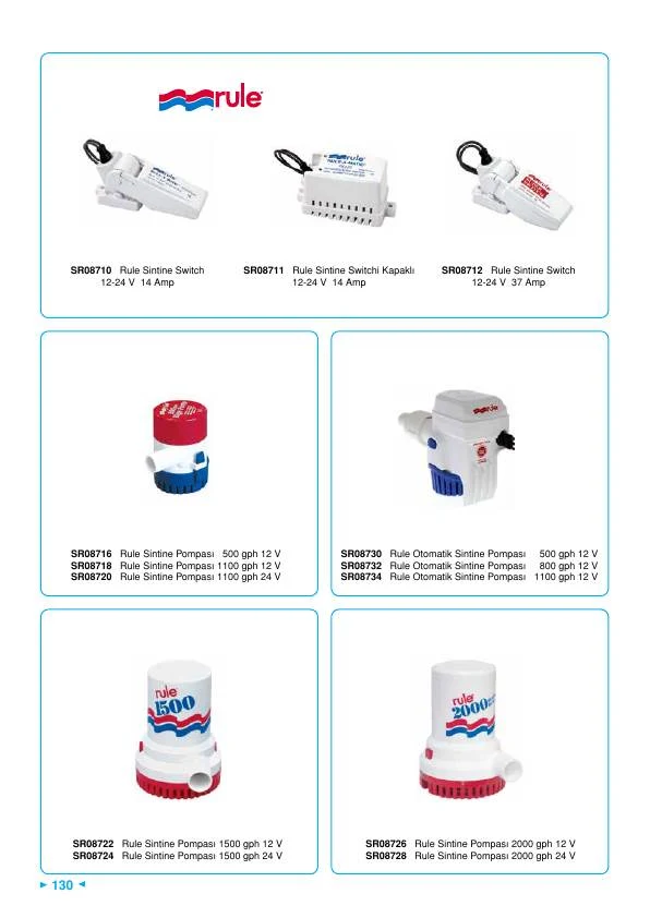 RULE SİNTİNE SWITCH 12-24 V 14 AMP