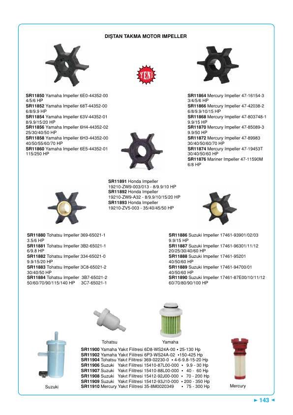 HONDA IMPELLER 19210-ZW9-003/013