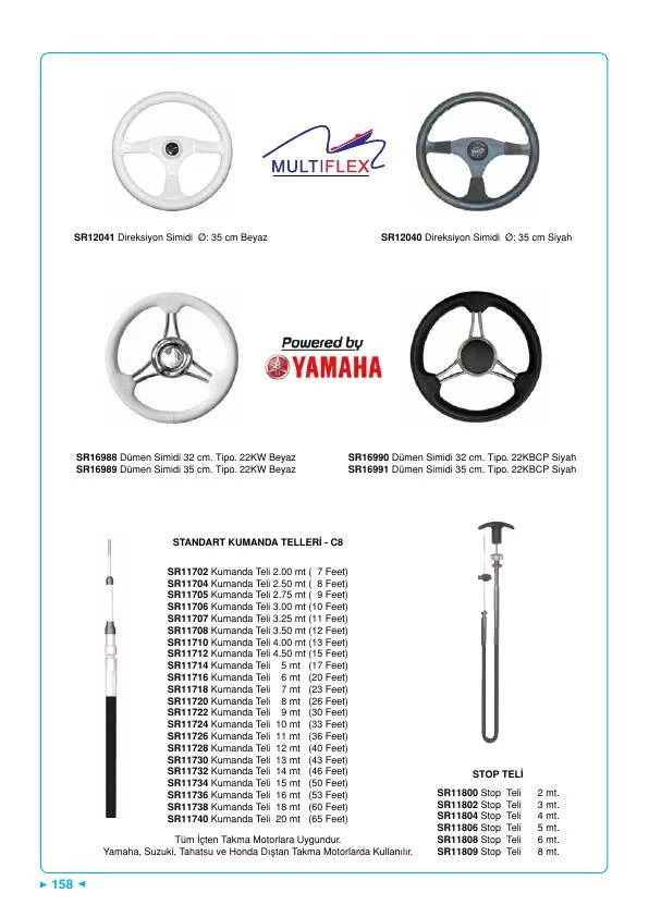 MULTIFLEX DİREKSİYON SİMİDİ ÇAP:35 CM SİYAH