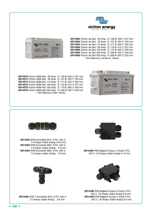 IP68 BAĞLANTI KUTUSU 3 GİRİŞLİ 3 PİN 9-12 MM