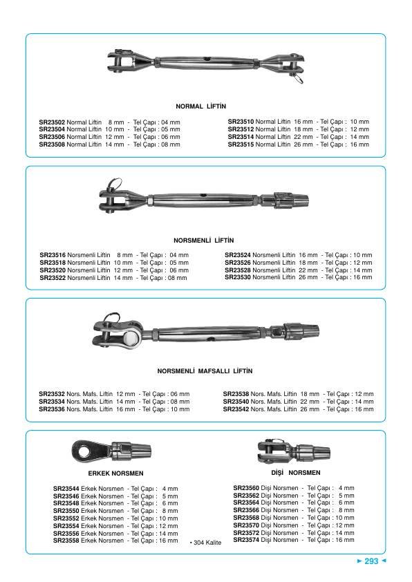 NORSMENLİ LİFTİN 08 MM