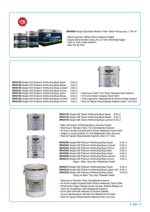 SEAJET 038 TAISHO ANTİFO. BOYA BEYAZ 5 LT